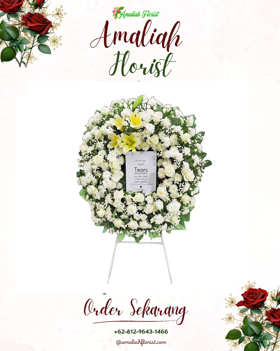 Krans Bunga Duka Pinang